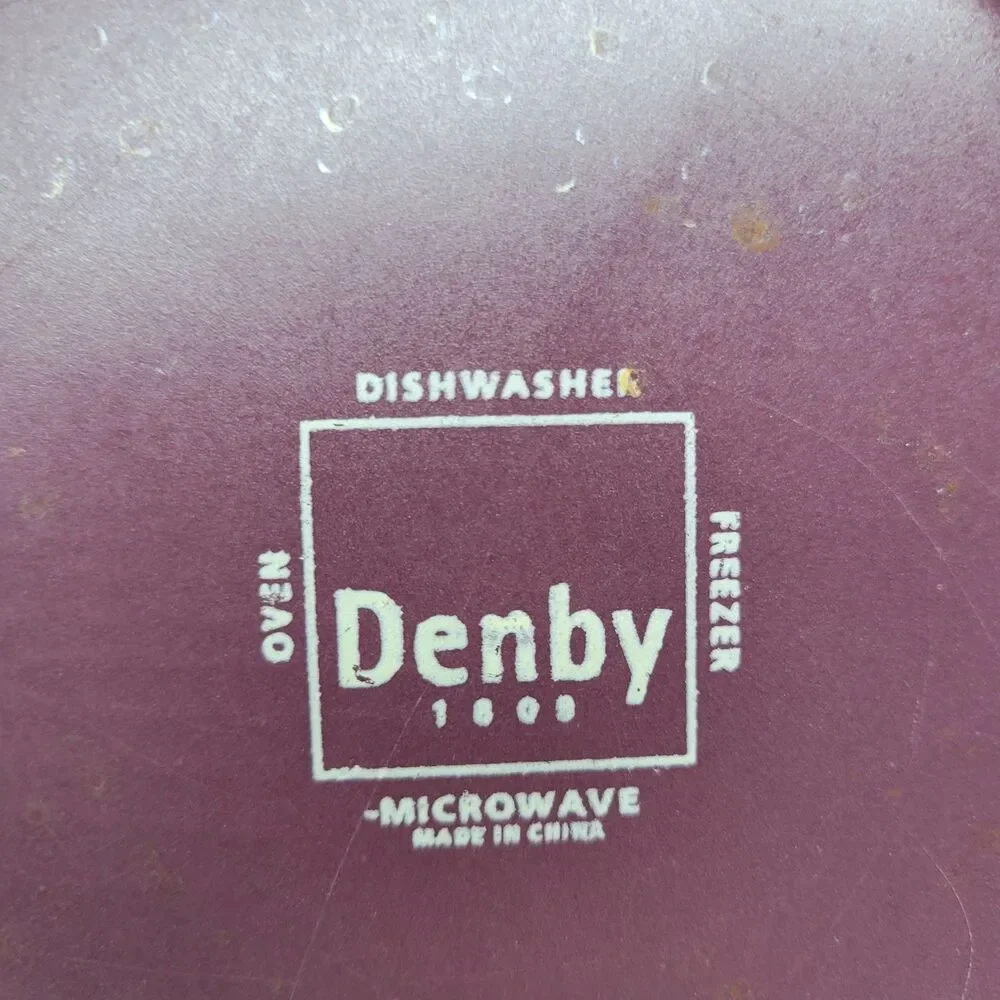 Denby Alfresco Purple Set Of 3 Vintage 8 1/2
